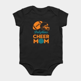 Miami Dolphins Cheer Mom Baby Bodysuit